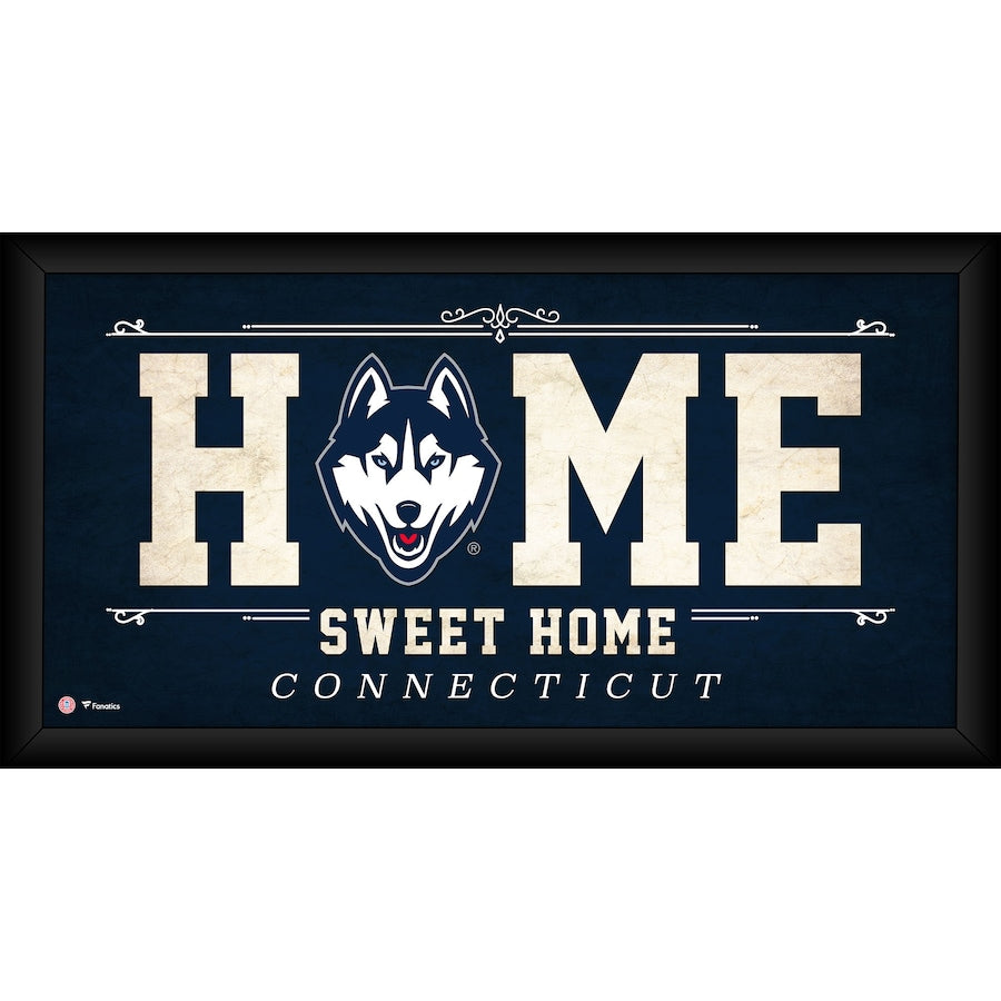 UConn Huskies Framed 10'' x 20'' Home Sweet Home Collage