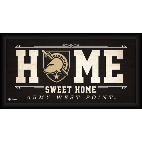 Army Black Knights Framed 10'' x 20'' Home Sweet Home Collage