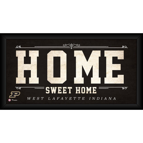 Purdue Boilermakers Framed 10'' x 20'' Home Sweet Home Collage