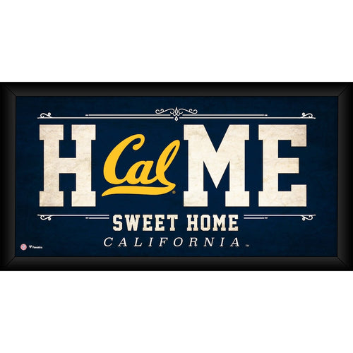 Cal Bears Framed 10'' x 20'' Home Sweet Home Collage