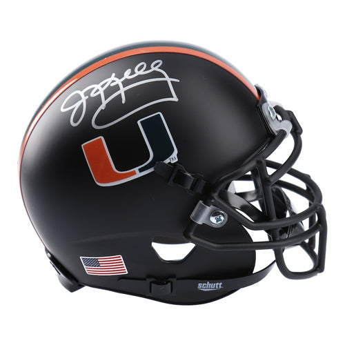 Jim Kelly Miami Hurricanes Autographed Schutt Mini Helmet