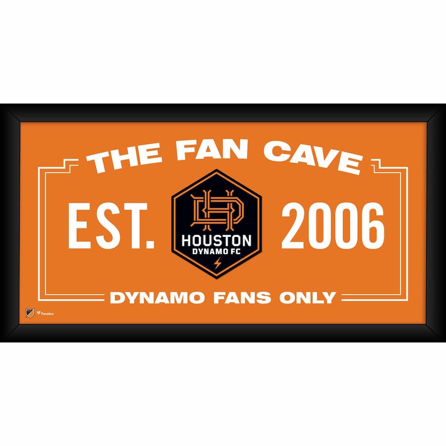 Houston Dynamo Framed 10'' x 20'' Fan Cave Collage