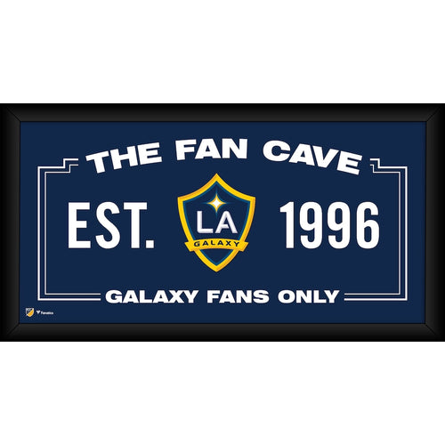 LA Galaxy Framed 10'' x 20'' Fan Cave Collage