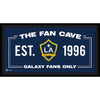 LA Galaxy Framed 10'' x 20'' Fan Cave Collage