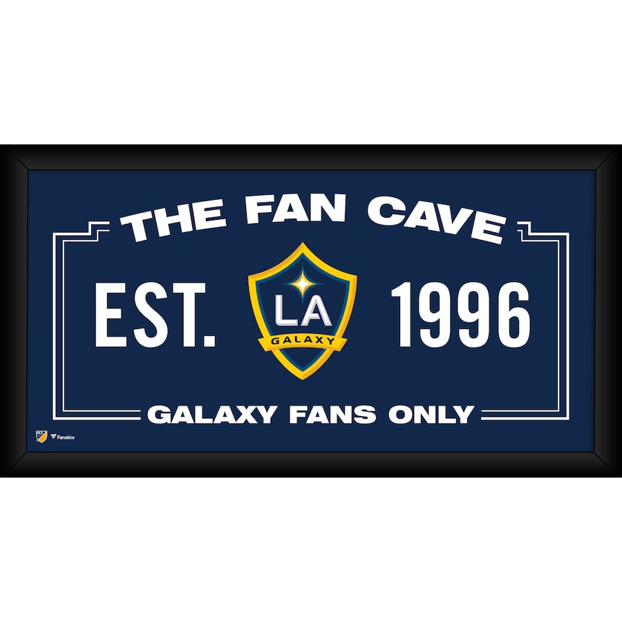 LA Galaxy Framed 10'' x 20'' Fan Cave Collage
