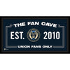 Philadelphia Union Framed 10'' x 20'' Fan Cave Collage