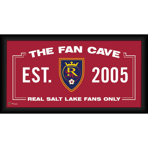 Real Salt Lake Framed 10'' x 20'' Fan Cave Collage