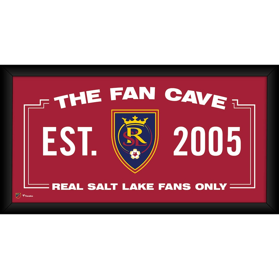 Real Salt Lake Framed 10'' x 20'' Fan Cave Collage