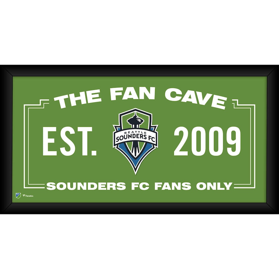 Seattle Sounders FC Framed 10'' x 20'' Fan Cave Collage