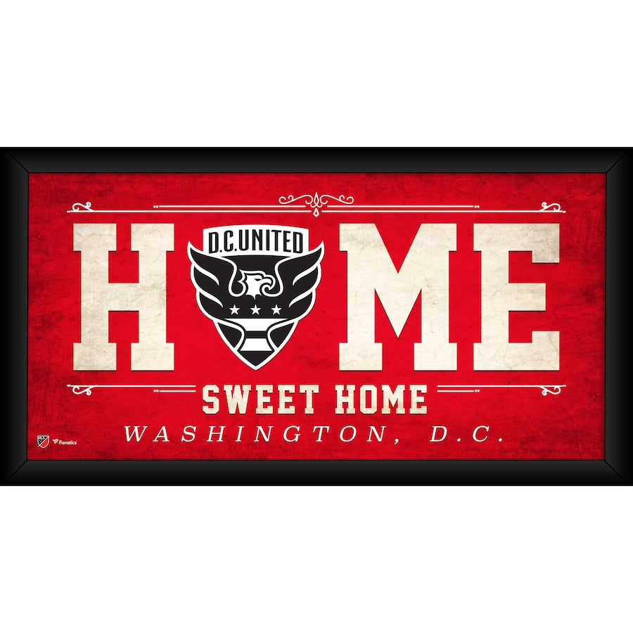 D.C. United Framed 10'' x 20'' Home Sweet Home Collage