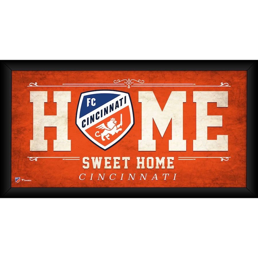 FC Cincinnati Framed 10'' x 20'' Home Sweet Home Collage
