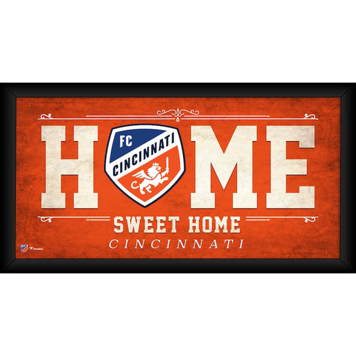 FC Cincinnati Framed 10'' x 20'' Home Sweet Home Collage