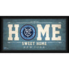 New York City FC Framed 10'' x 20'' Home Sweet Home Collage