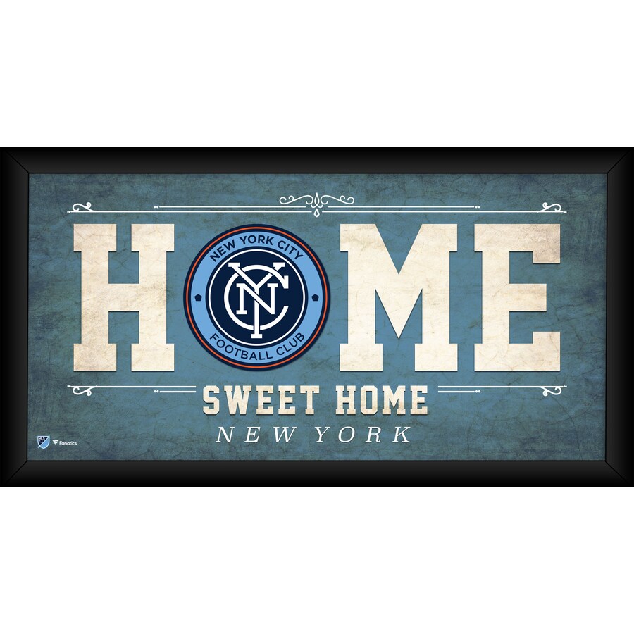 New York City FC Framed 10'' x 20'' Home Sweet Home Collage
