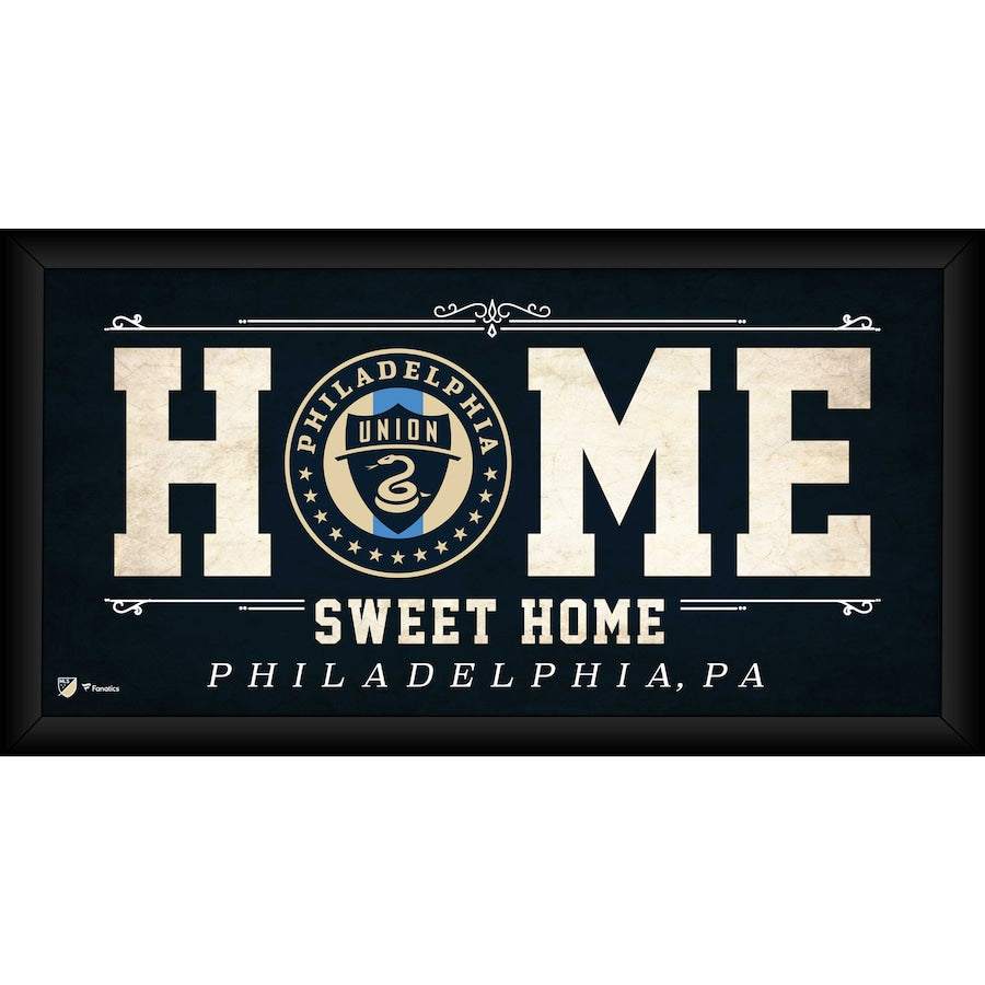 Philadelphia Union Framed 10'' x 20'' Home Sweet Home Collage