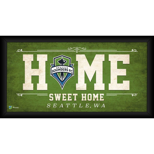 Seattle Sounders FC Framed 10'' x 20'' Home Sweet Home Collage