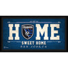 San Jose Earthquakes Framed 10'' x 20'' Home Sweet Home Collage
