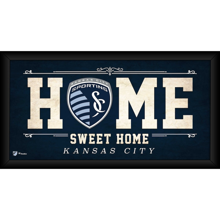 Sporting Kansas City Framed 10'' x 20'' Home Sweet Home Collage