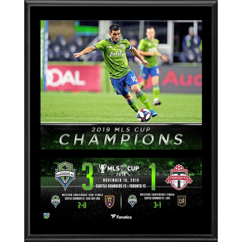 Nicolas Lodeiro Seattle Sounders FC 2019 MLS Cup Champions 12'' x 15'' Sublimated Plaque