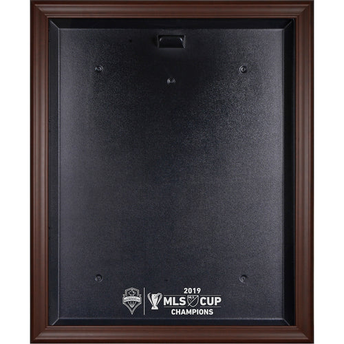 Seattle Sounders FC Brown Framed 2019 MLS Cup Champions Team Logo Jersey Display Case