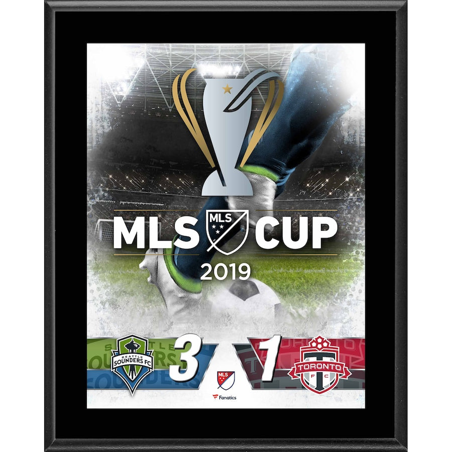 Toronto FC vs. Seattle Sounders 2019 MLS Cup 10.5'' x 13'' Sublimated Plaque