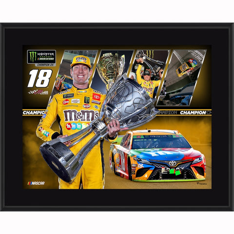 Kyle Busch 10.5'' x 13'' 2019 Monster Energy NASCAR Cup Series Champion Sublimated Plaque