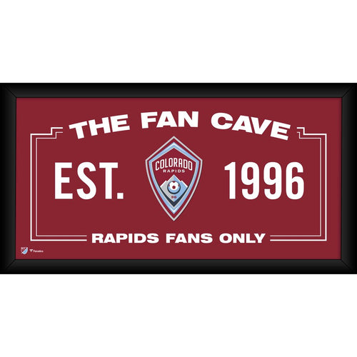 Colorado Rapids Framed 10'' x 20'' Fan Cave Collage