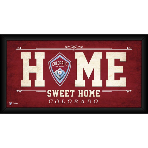 Colorado Rapids Framed 10'' x 20'' Home Sweet Home Collage