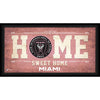 Inter Miami CF Framed 10'' x 20'' Home Sweet Home Collage