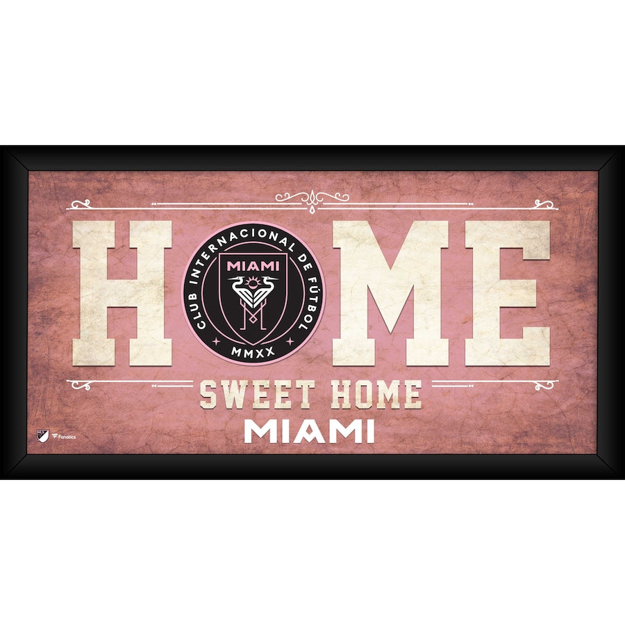 Inter Miami CF Framed 10'' x 20'' Home Sweet Home Collage