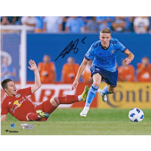 Alexander Ring New York City FC Autographed 8'' x 10'' Chasing Ball Photograph