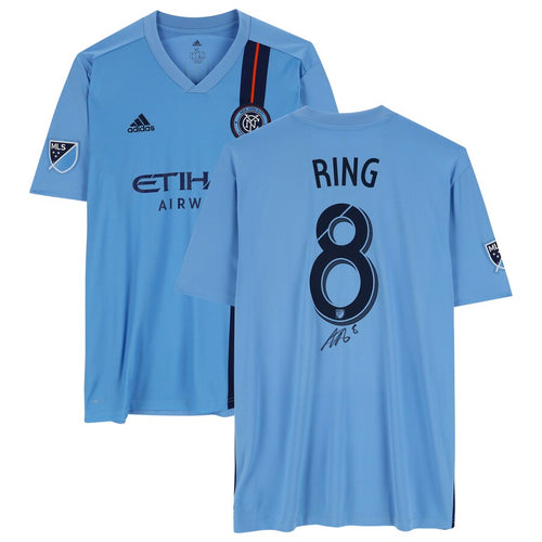 Alexander Ring New York City FC Autographed Blue 2019 Adidas Replica Jersey