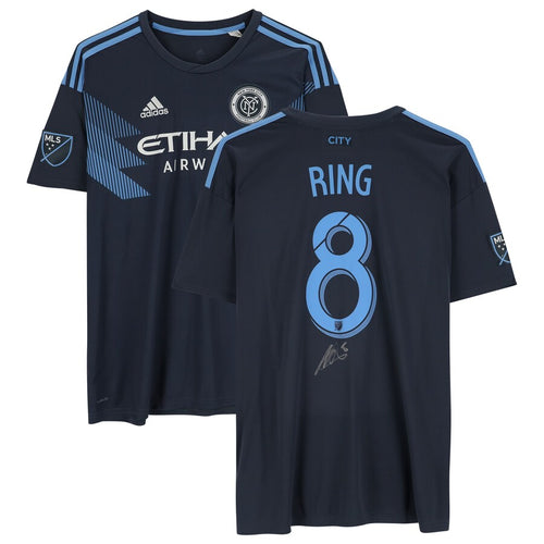 Alexander Ring New York City FC Autographed Gray 2018 Adidas Replica Jersey