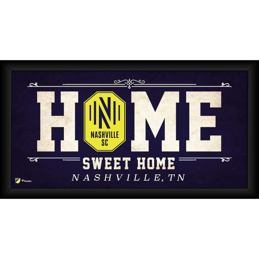 Nashville SC Framed 10'' x 20'' Home Sweet Home Collage