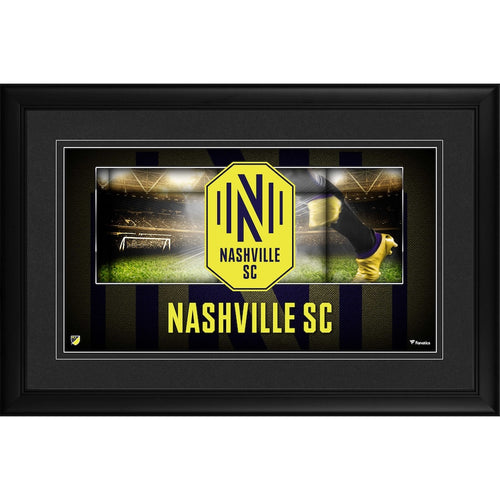 Nashville SC Framed 10'' x 18'' Team Logo Panoramic Photograph