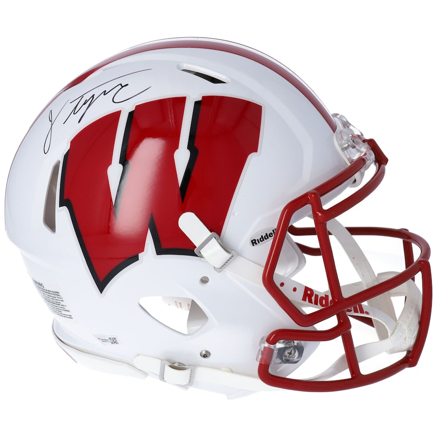 Jonathan Taylor Wisconsin Badgers Autographed Riddell Speed Authentic Helmet