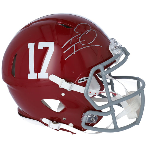 Tua Tagovailoa Alabama Crimson Tide Autographed Riddell Speed Authentic Helmet