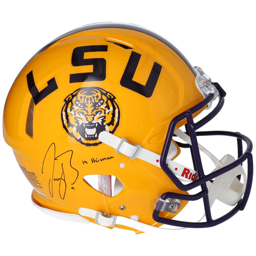 Joe Burrow LSU Tigers Autographed Riddell Speed Authentic Helmet with ''19 Heisman'' Inscription
