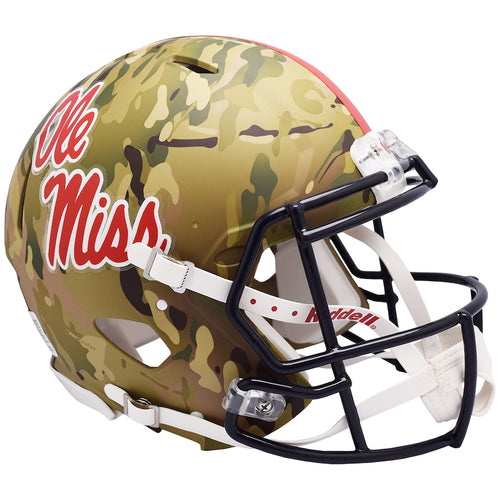 Ole Miss Rebels Riddell Camo Alternate Speed Authentic Helmet