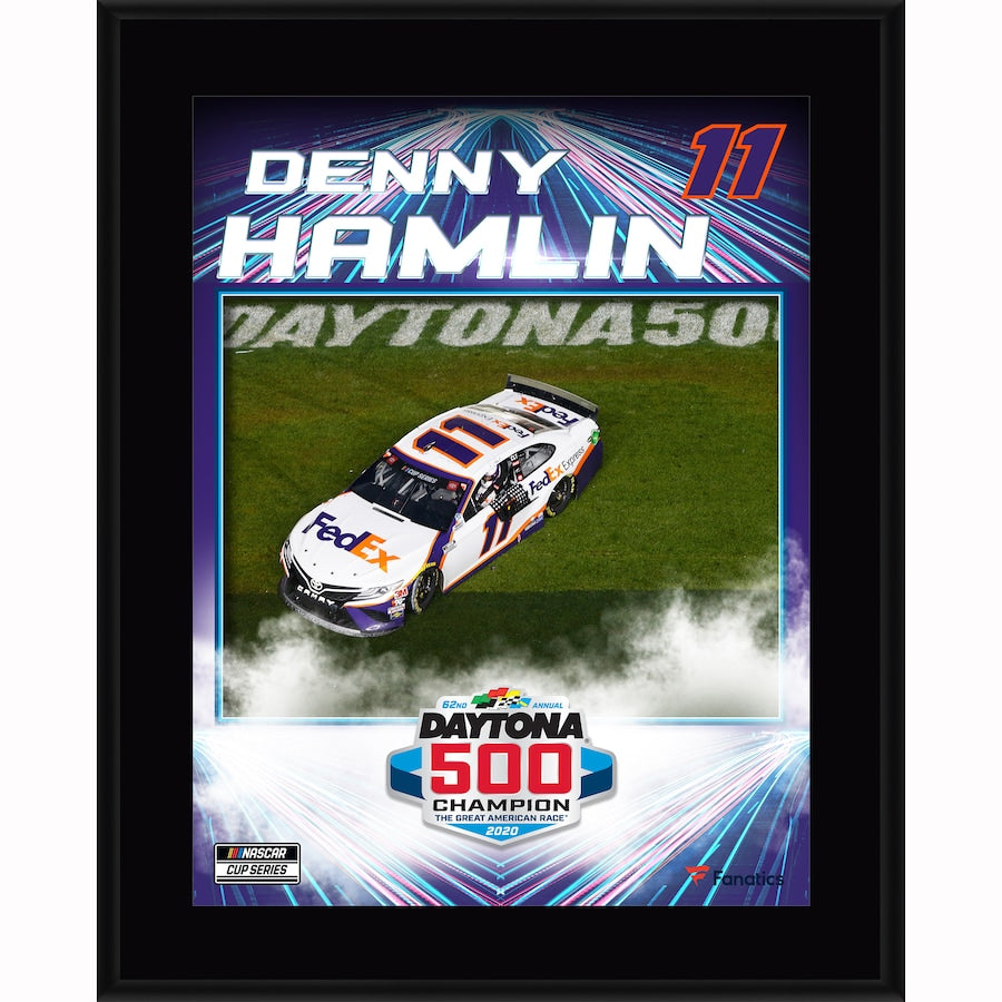 Denny Hamlin 10.5'' x 13'' 2020 Daytona 500 Champion Sublimated Plaque