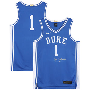 Zion Williamson Duke Blue Devils Autographed Blue Nike Swingman Jersey
