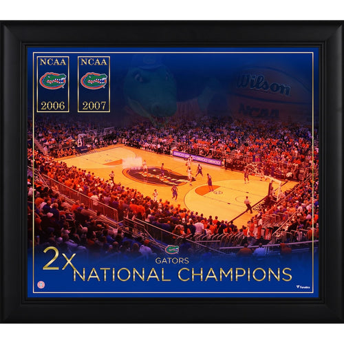 Florida Gators Framed 15'' x 17'' Basketball Championship Count Collage