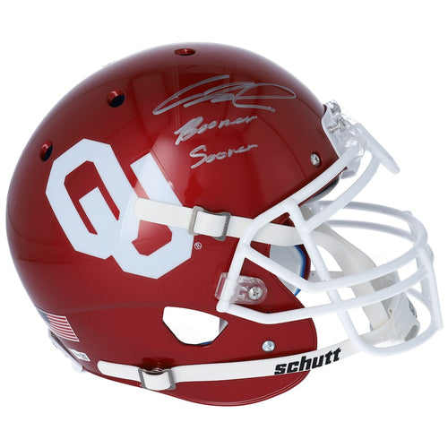 CeeDee Lamb Oklahoma Sooners Autographed Schutt Authentic Helmet with ''Boomer Sooner'' Inscription