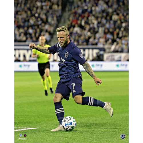 Johnny Russell Sporting Kansas City Unsigned Dribbling Photograph