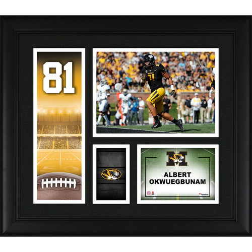 Albert Okwuegbunam Missouri Tigers Framed 15'' x 17'' Player Core Collage