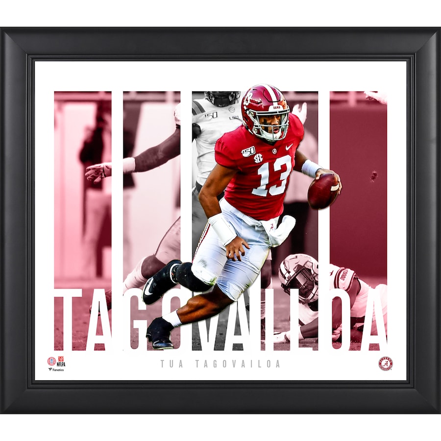 Tua Tagovailoa Alabama Crimson Tide Framed 15'' x 17'' Player Panel Collage