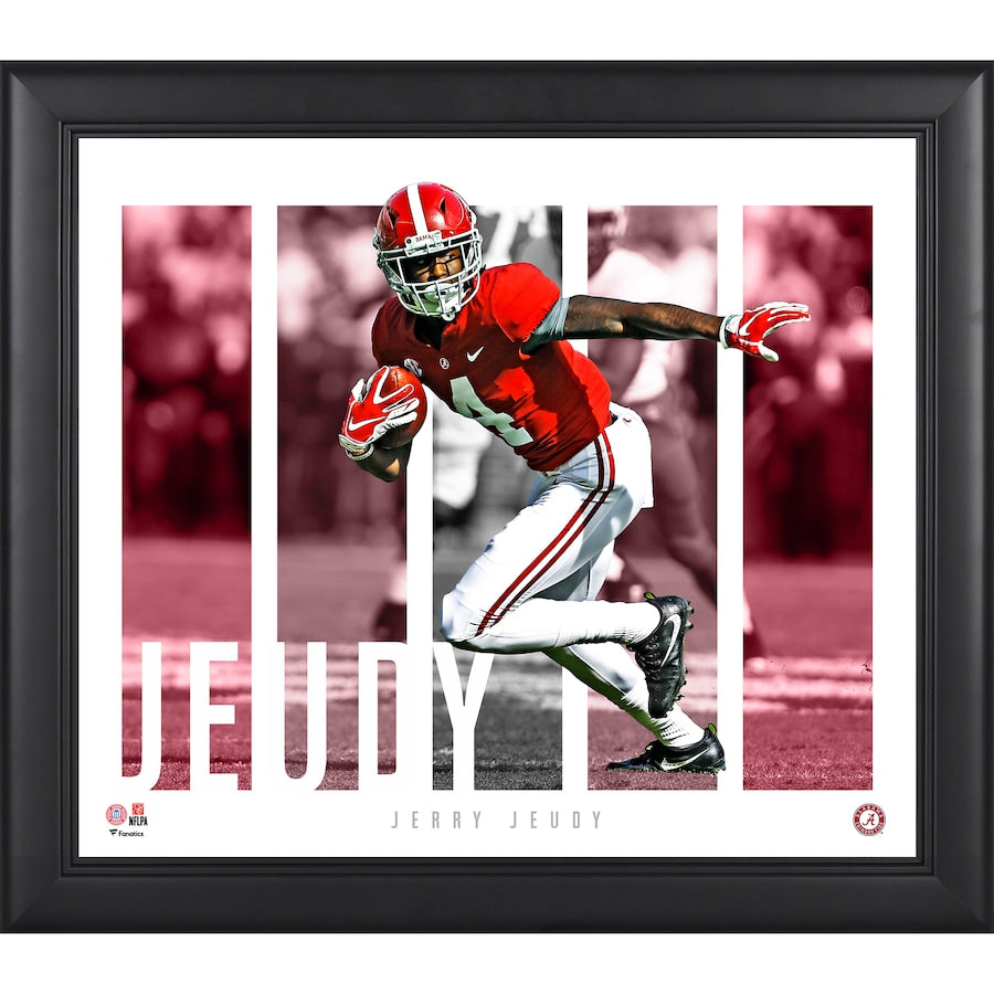 Jerry Jeudy Alabama Crimson Tide Framed 15'' x 17'' Player Panel Collage