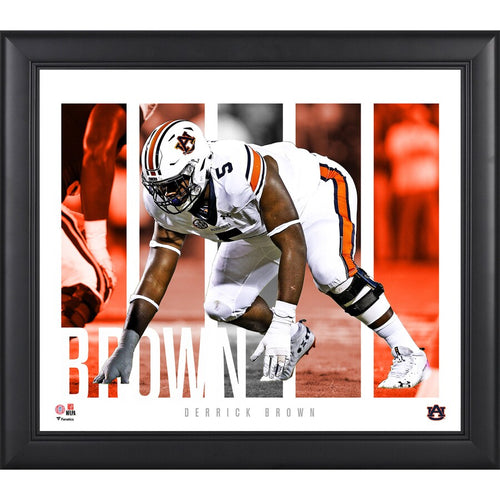Derrick Brown Auburn Tigers Framed 15'' x 17'' Player Panel Collage