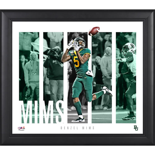 Denzel Mims Baylor Bears Framed 15'' x 17'' Player Panel Collage