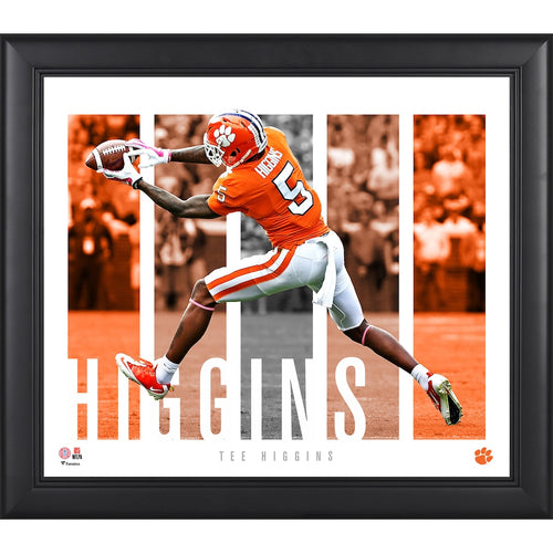 Tee Higgins Clemson Tigers Framed 15'' x 17'' Player Panel Collage